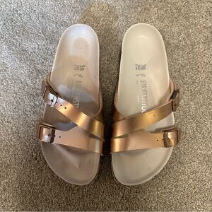 Rose gold Birkenstocks
